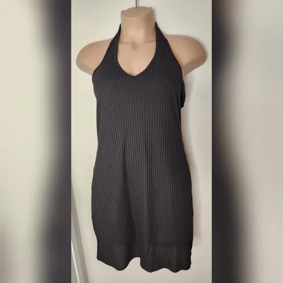 Bozzolo Black Halter Dress - Picture 1 of 5